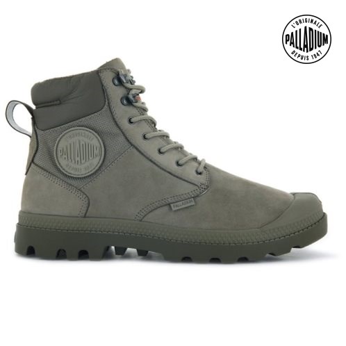 Dámské Boty Palladium Pampa Shield WP+ LUX Olivy Zelené | CZ OVN-09A